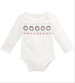 First Impressions Baby Boy's Penguins Bodysuit White Size 3-6MOS