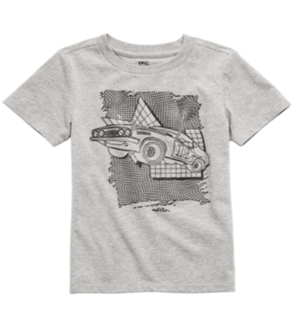 Camiseta infantil Epic Threads para meninos com carrinho de salto, cinza, tamanho 3T