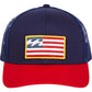 Boné Billabong Snapback Sports Merica Masculino Azul Tamanho Regular