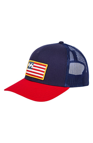 Boné Billabong Snapback Sports Merica Masculino Azul Tamanho Regular