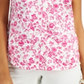 Camisa feminina sem mangas com estampa Toile Charter Club, rosa, tamanho 18