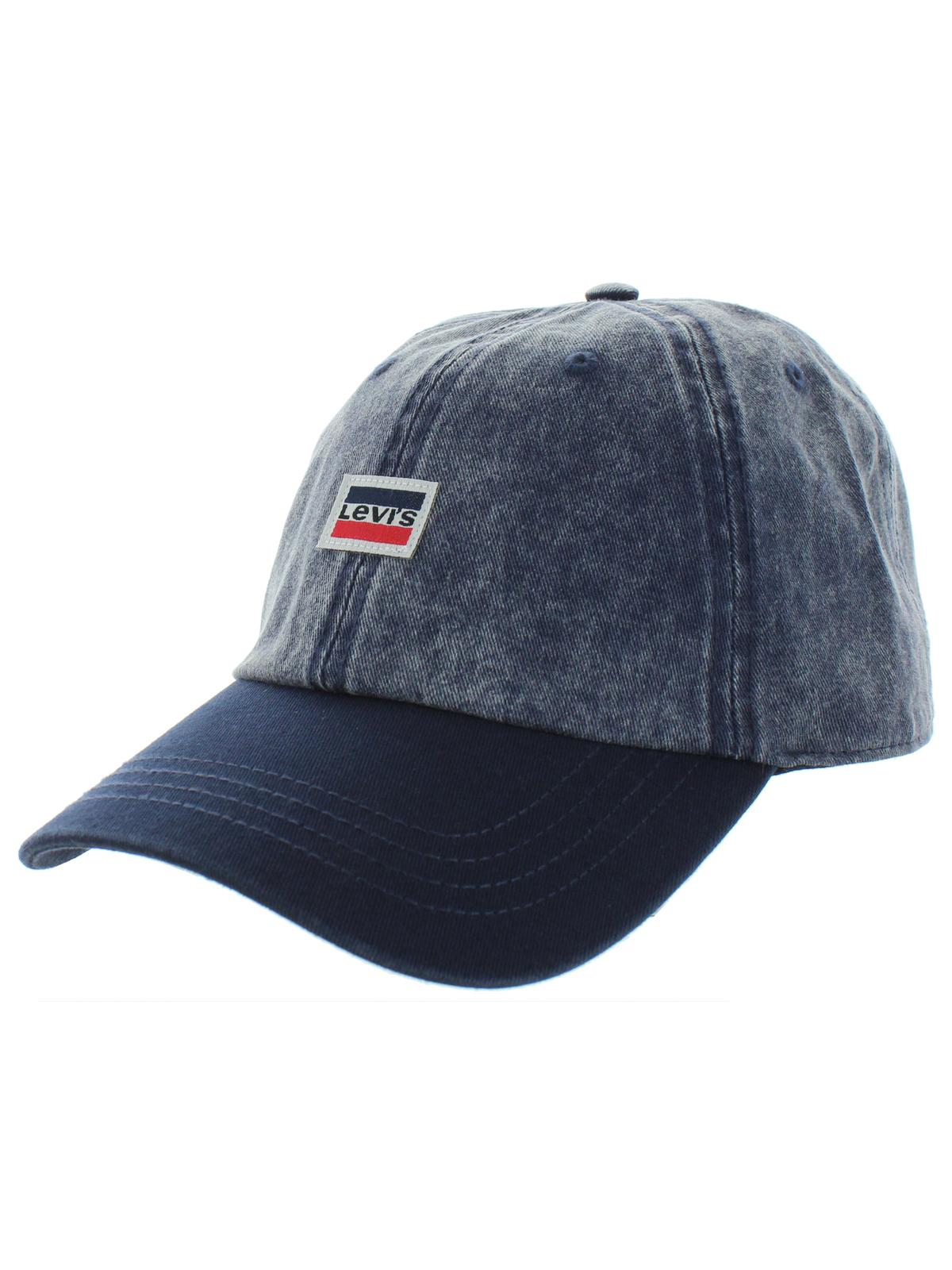 Boné Levi's Masculino Enzyme Wash Denim Logo Azul Tamanho Regular