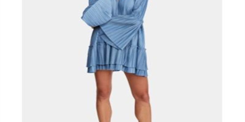 Vestido curto feminino Can't Help It da Free People, azul, tamanho pequeno