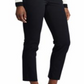 Calça reta elástica feminina Ralph Lauren, preta, tamanho 14, pequena