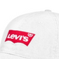 Boné de beisebol Levi's Batwing masculino, branco, tamanho regular