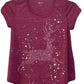 Blusa feminina com estampa gráfica e decote redondo, estilo &amp; co, rosa, tamanho pequeno