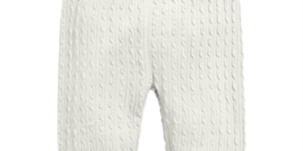 Legging texturizada para bebê menina First Impressions, branca, tamanho 24 meses
