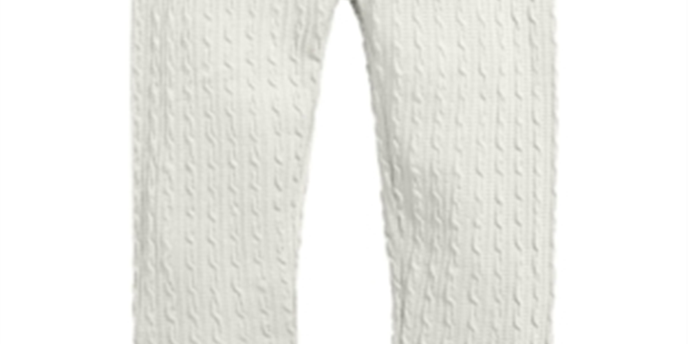 Legging texturizada para bebê menina First Impressions, branca, tamanho 24 meses