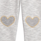 Calça jogger com acabamento em coração para bebê First Impressions, cinza, tamanho 6-9 meses