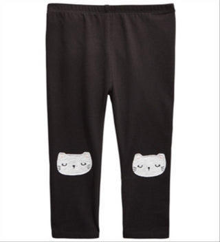 First Impressions Baby Girl's Cat Leggings Black Size 6-9MOS