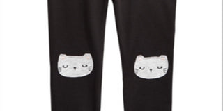 First Impressions Baby Girl's Cat Leggings Black Size 6-9MOS