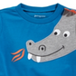 Camiseta de algodão com estampa de dragão para meninos First Impressions, azul, tamanho 6-9 meses