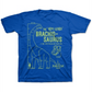 Camiseta infantil Jem Toddler Boy's the Arm Lizard Azul Tamanho 4