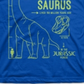 Camiseta infantil Jem Toddler Boy's the Arm Lizard Azul Tamanho 4