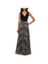 xscape-womens-snake-embossed-chiffon-gown-black-size-2