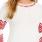 Suéter feminino estilo &amp; co com gola canoa Fair Isle, branco, tamanho extrapequeno