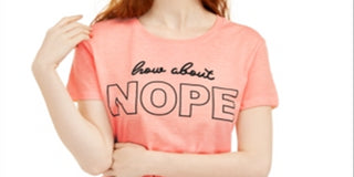 Camiseta Love Tribe Junior Nope Graphic Laranja Tamanho Médio