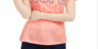 Camiseta Love Tribe Junior Nope Graphic Laranja Tamanho Médio