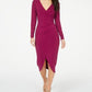 Vestido cruzado feminino Thalia Sodi vermelho tamanho extragrande