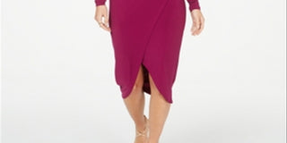 Vestido cruzado feminino Thalia Sodi vermelho tamanho extragrande