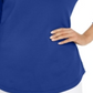 Camiseta feminina Karen Scott de algodão com cadarço, azul, tamanho pequeno