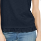 Blusa feminina com babados e manga amarrada, estilo &amp; co, azul, tamanho extrapequeno