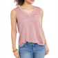Blusa feminina estilo &amp; co com bolso no peito, roxa, tamanho pequeno