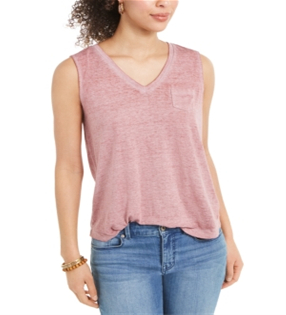 Blusa feminina estilo &amp; co com bolso no peito, roxa, tamanho pequeno