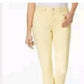 Calça skinny Chelsea Tummy Control feminina Charter Club, tamanho 12, amarela