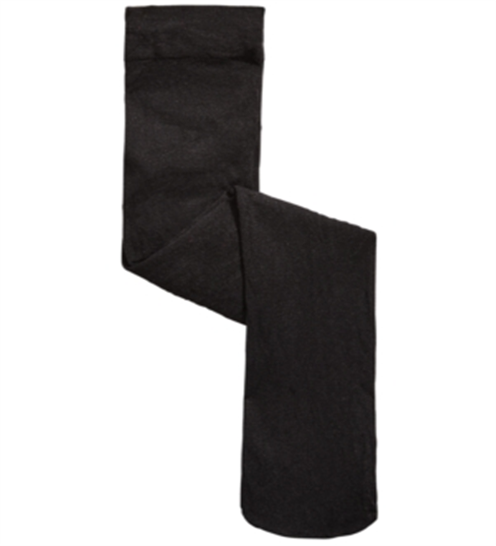 Meia-calça lisa para bebê menina First Impressions, preta, tamanho 0-6 meses