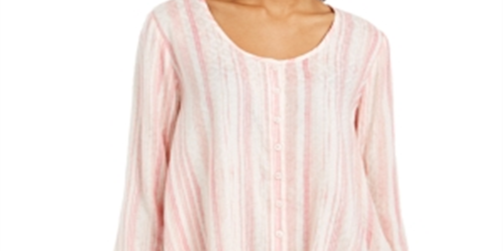 Blusa feminina estampada estilo swing rosa tamanho médio