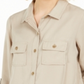 Camisa utilitária feminina Charter Club marrom tamanho XX-G