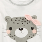 Camiseta infantil First Impressions Baby Girl em algodão com blocos de cores e estampa de chita, tamanho 12 MO