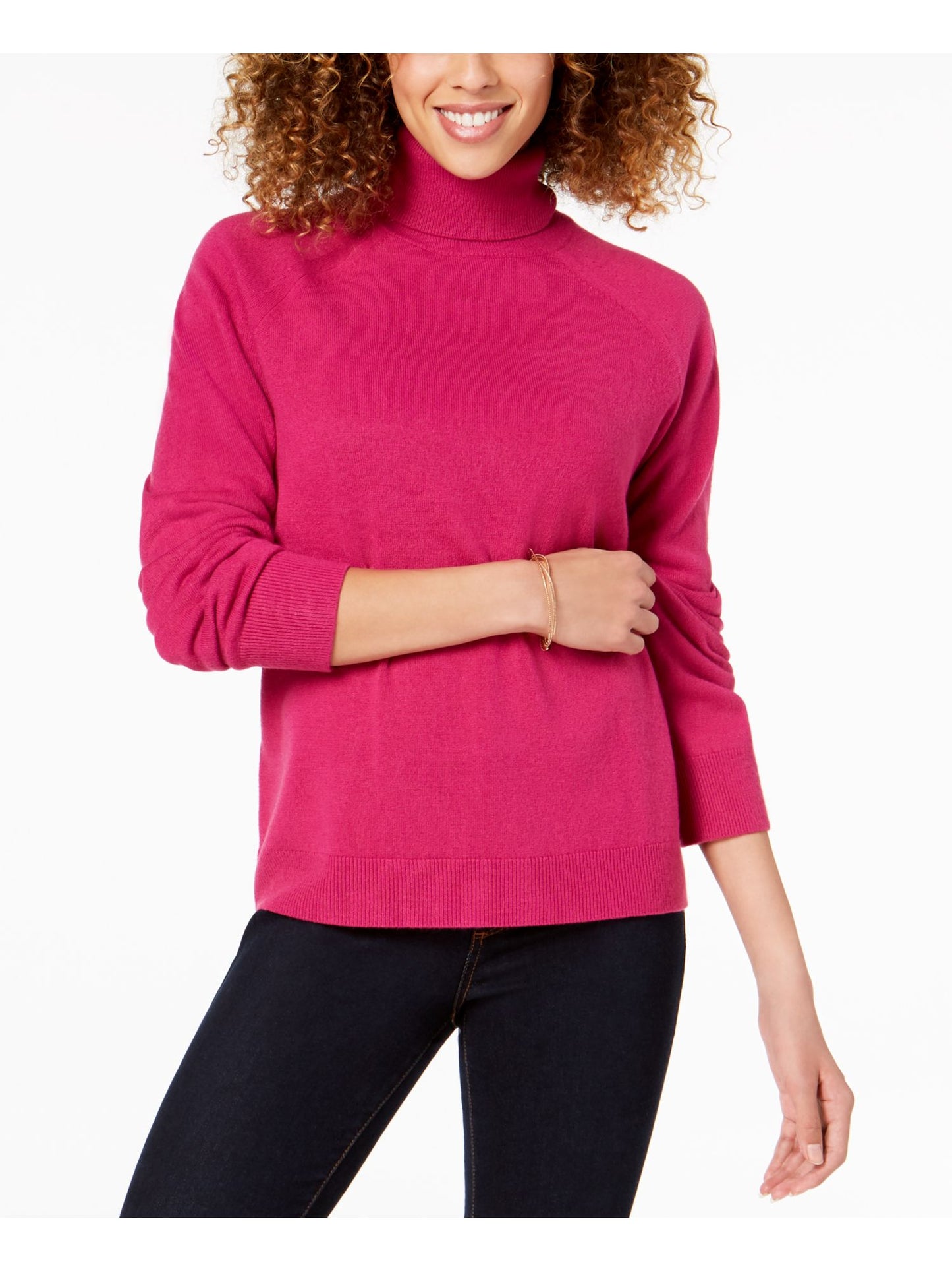 Karen Scott Suéter Feminino Luxsoft Gola Alta Rosa Tamanho Pequeno Pequeno