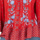 Blusa feminina estampada ombro a ombro, tamanho X-S