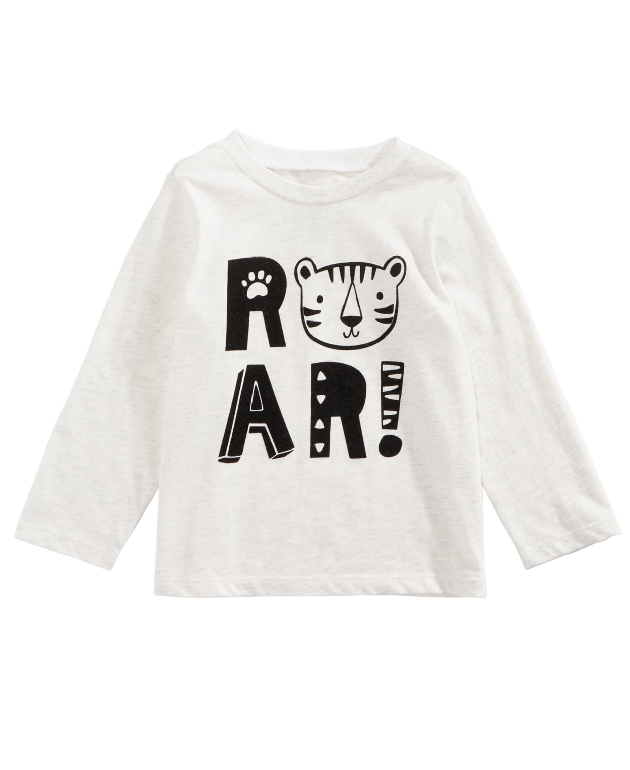 Camiseta infantil estampada Roar para meninos First Impressions, branca, tamanho 3-6 meses