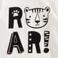 Camiseta infantil estampada Roar para meninos First Impressions, branca, tamanho 3-6 meses