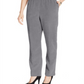 Calça feminina Alfred Dunner Classic Veludo cotelê cinza tamanho 18x4,5
