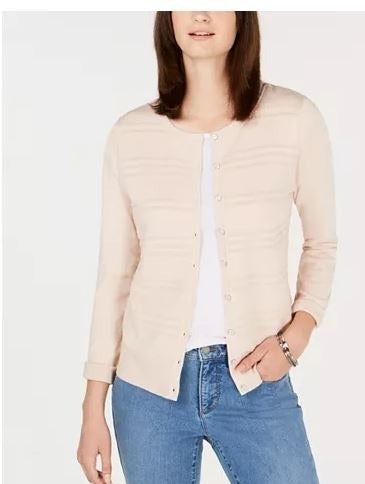 Cardigan Blush Feminino Divas Emporium Rosa Tamanho Grande