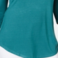 JM Collection Blusa feminina com ombros descobertos, verde, tamanho médio