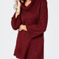 Karen Scott Suéter Feminino Gola Redonda Manga 3/4 Marrom Tamanho Pequeno P