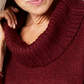 Karen Scott Suéter Feminino Gola Redonda Manga 3/4 Marrom Tamanho Pequeno P