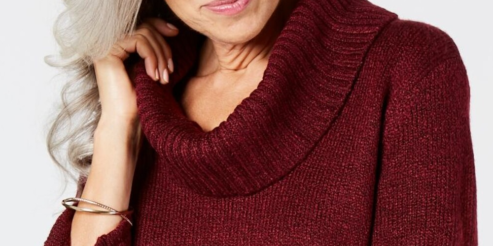 Karen Scott Suéter Feminino Gola Redonda Manga 3/4 Marrom Tamanho Pequeno P
