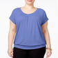 Blusa plus size feminina JM Collection roxa tamanho 1X