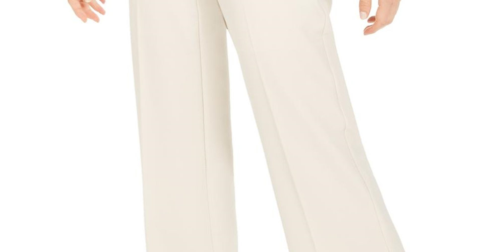 Calça Alfani Curvy Fit Bootcut de cintura média feminina, marrom, tamanho 8