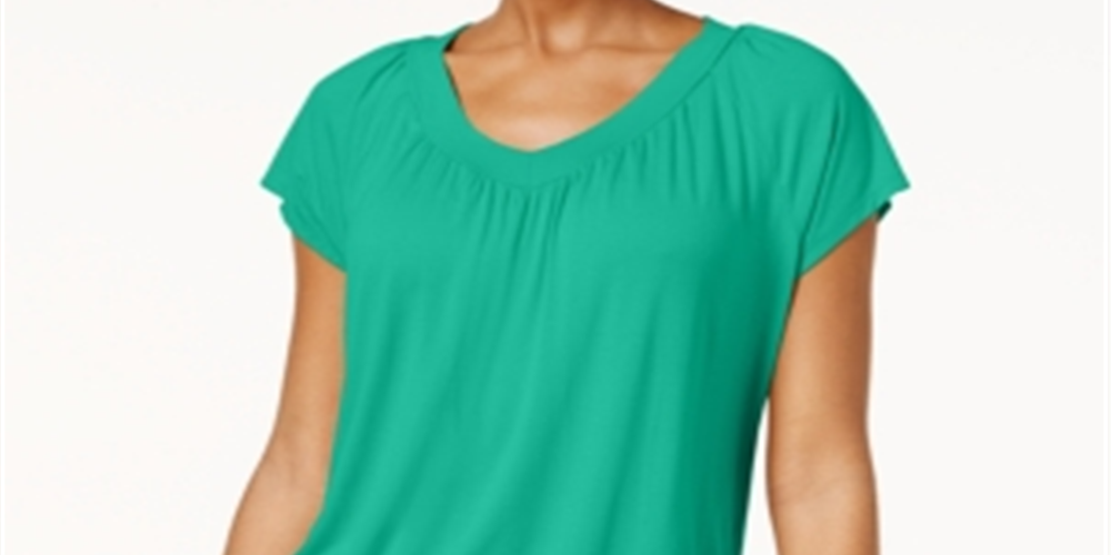 Camiseta Blusa Feminina JM Collection Verde Tamanho P