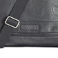 Bolsa tiracolo masculina Kenneth Cole Reaction Pebbled preta, tamanho único