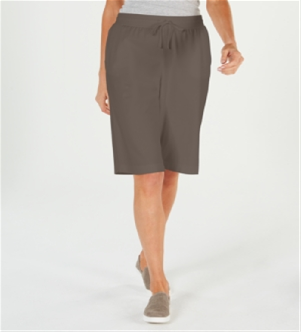 Shorts feminino Karen Scott Skimmer marrom tamanho pequeno G