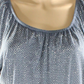 Blusa feminina de manga comprida com estampa de camadas Style &amp; Co, cinza, tamanho médio