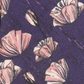 Gravata fina floral masculina Bar III roxa tamanho regular